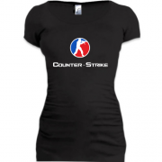 Женская удлиненная футболка Counter Strike (10)