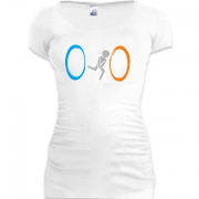 Женская удлиненная футболка Portal
