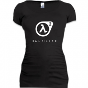 Женская удлиненная футболка Half Life 2