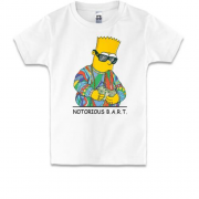 Детская футболка с модным Бартом Симпсоном (Notorious Bart)