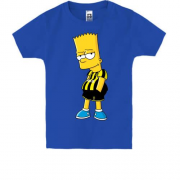 Детская футболка с Бартом Симпсоном в футбольной форме