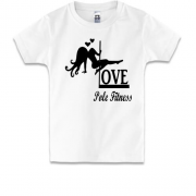 Детская футболка Love pole fitness