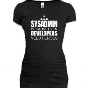 Подовжена футболка Sysadmin