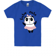 Детская футболка с пандой танцовщицей