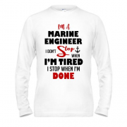 Чоловічий лонгслів I'm marine engineer