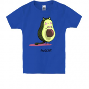 Детская футболка с котом авокадо