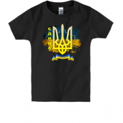 Дитяча футболка з написом "Україна Єдина"