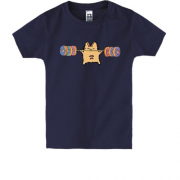 Детская футболка с котом и пончиками