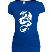 Женская удлиненная футболка Дракон 2