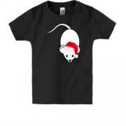 Детская футболка с белой крысой