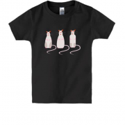 Дитяча футболка з трьома щурами