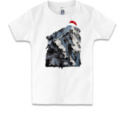 Детская футболка с новогодней горой