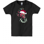 Дитяча футболка з новорічним протигазом