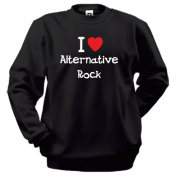 Свитшот I love alternative ROCK