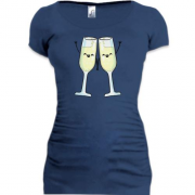 Туника с двумя бокалами шампанского