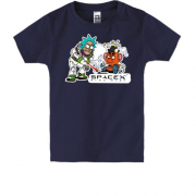 Детская футболка с Риком и Space X