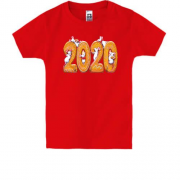 Детская футболка с надписью "2020" и крысами