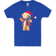 Дитяча футболка з новорічним ведмедиком
