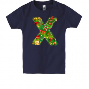 Детская футболка с надписью "Xmas"