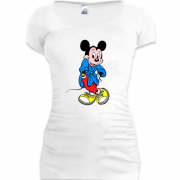 Женская удлиненная футболка модный Мики