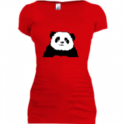 Женская удлиненная футболка Панда