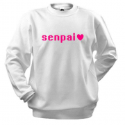Світшот з надписью "Senpai"