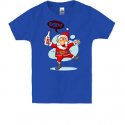 Дитяча футболка з написом "Будьмо" і Дідом Морозом