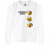 Детская футболка с длинным рукавом Crazy Bee Пчелы