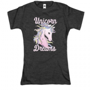 Футболка з єдинорогом і написом Unicorn Dreams
