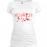 Женская удлиненная футболка Nice Hand Job