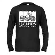Чоловічий лонгслів Motorcycles - Legends never die
