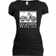 Подовжена футболка Motorcycles - Legends never die
