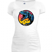 Подовжена футболка з динозавром (Be wild)