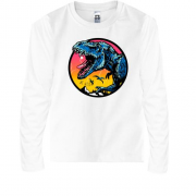 Детская футболка с длинным рукавом с динозавром (Be wild)