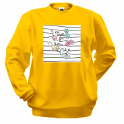 Свитшот с котами в свитере