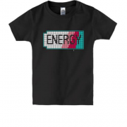 Детская футболка с надписью Energy