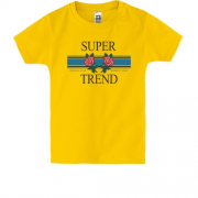Детская футболка с надписью Super Trend