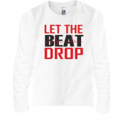 Детская футболка с длинным рукавом с надписью Let me beat drop