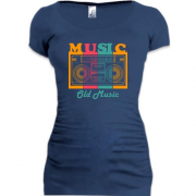 Подовжена футболка Old music