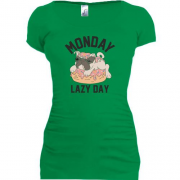 Подовжена футболка Monday Lazy Day Собака