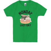Детская футболка Monday Lazy Day Собака
