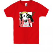 Детская футболка с пандой растаманом