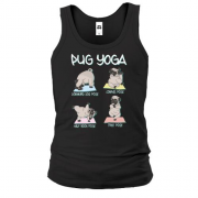 Чоловіча майка Pug Yoga Мопс Йога