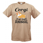 Футболка Corgi - is my spirit animal
