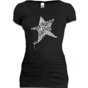 Подовжена футболка Peace Star Зірка