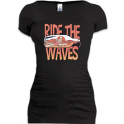 Подовжена футболка Ride the Waves Серфінг