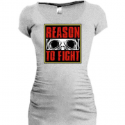 Подовжена футболка Reason to fight Череп