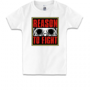 Детская футболка Reason to fight Череп