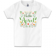 Детская футболка Hello April Апрель