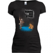 Подовжена футболка Fishing and strike